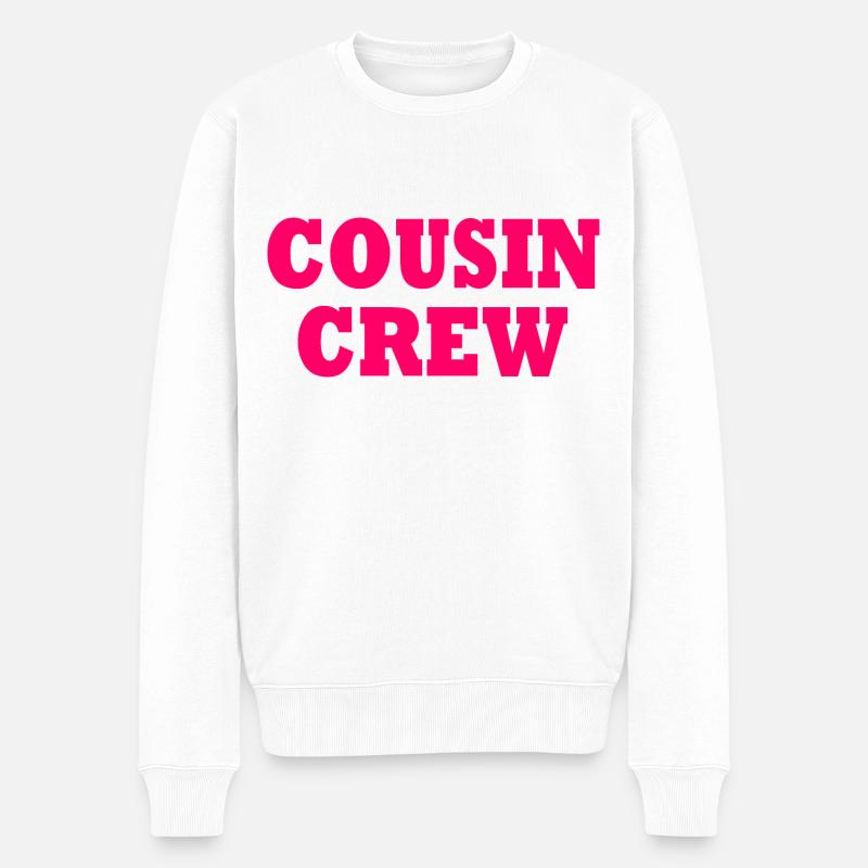 cousin crew - Männer Premium Bio Pullover - Weiß