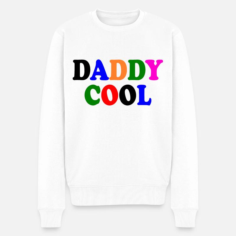 Daddy cool - Männer Premium Bio Pullover - Weiß