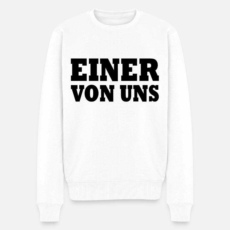 Einer von uns - Männer Premium Bio Pullover - Weiß