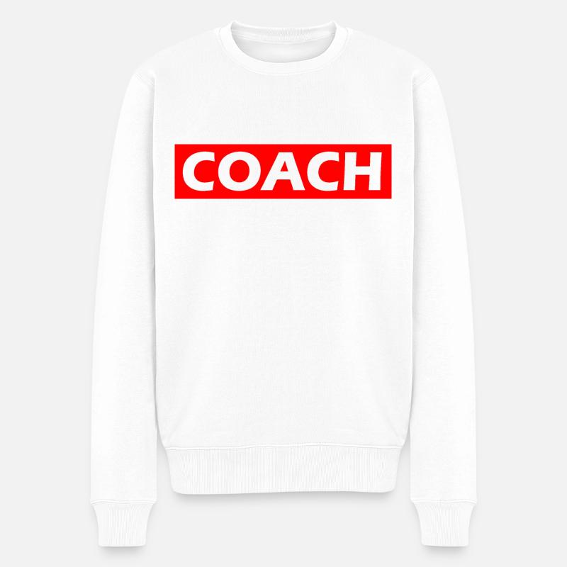 COACH - Pull Premium bio Homme - blanc