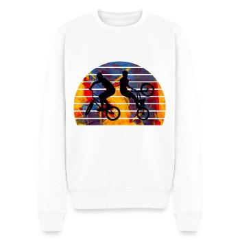 BMX - Men's Premium Organic Jumper - white - Front - Thijin (182cm)