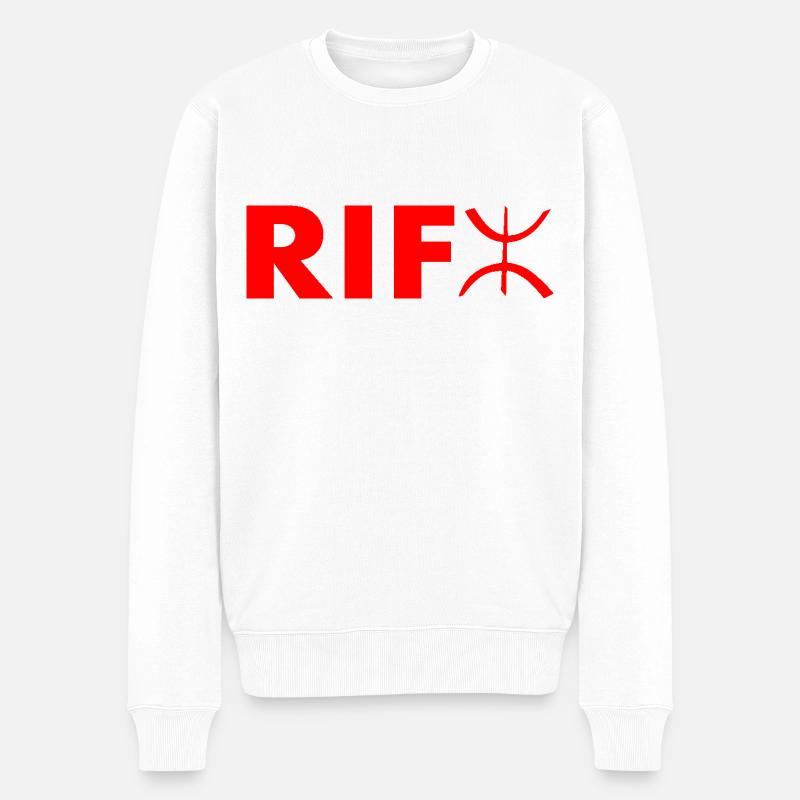 Rif - Männer Premium Bio Pullover - Weiß