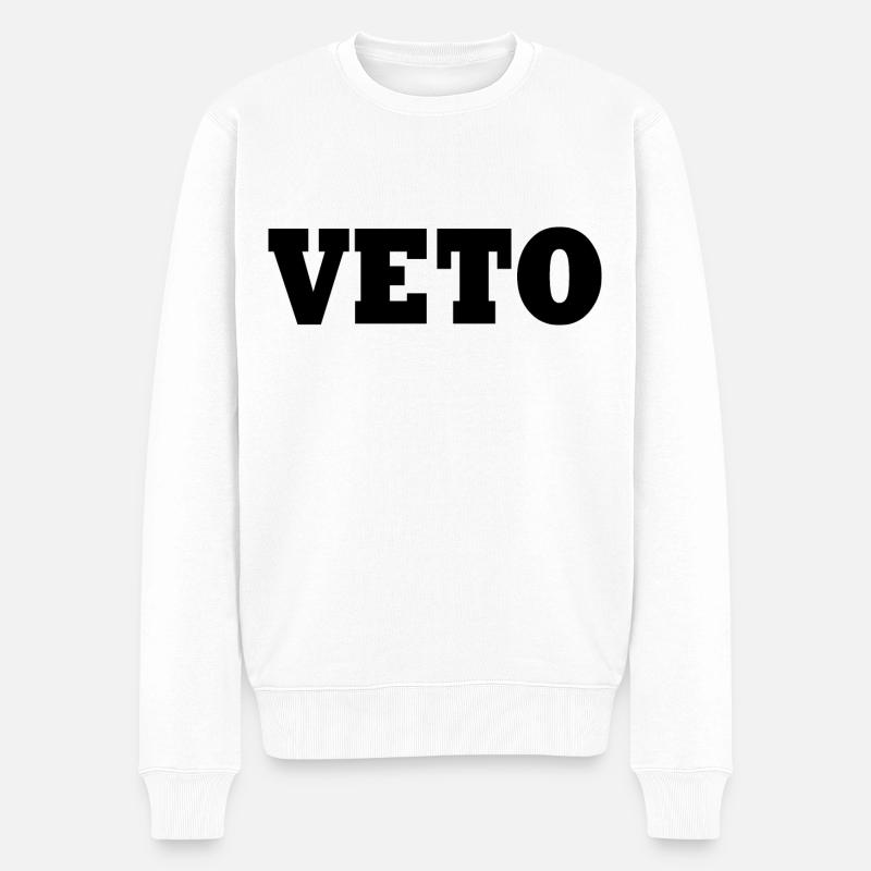 Veto - Männer Premium Bio Pullover - Weiß