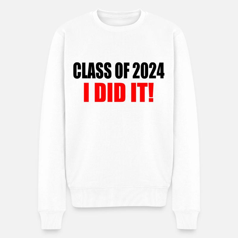 Class of 2024 - Pull Premium bio Homme - blanc