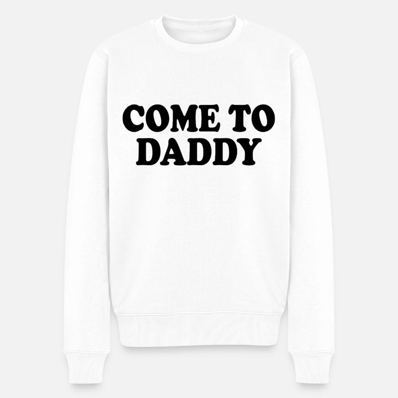 come to daddy - Pull Premium bio Homme - blanc