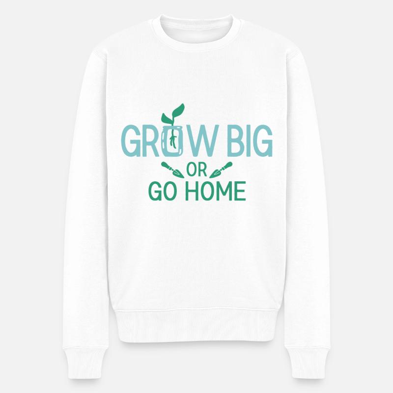 Landschaftsgärtner Hobbygärtner Gärtner - Männer Premium Bio Pullover - Weiß