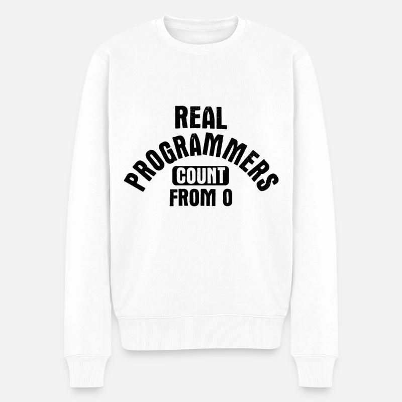 Software Ingenieur Informatiker Programmierer - Männer Premium Bio Pullover - Weiß