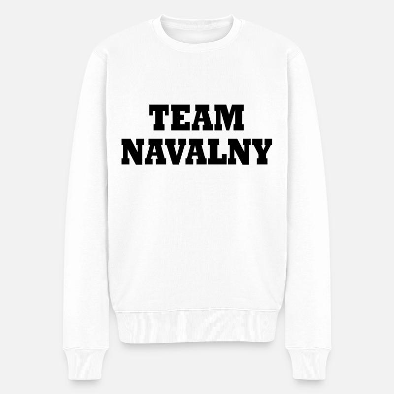 Team navalny - Pull Premium bio Homme - blanc