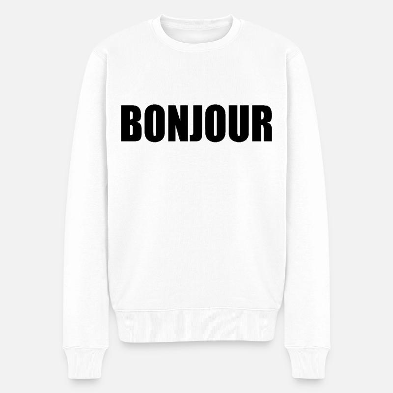Bonjour - Pull Premium bio Homme - blanc