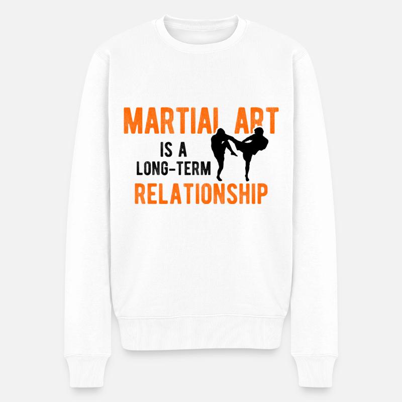Mixed Martial Arts MMA - Männer Premium Bio Pullover - Weiß
