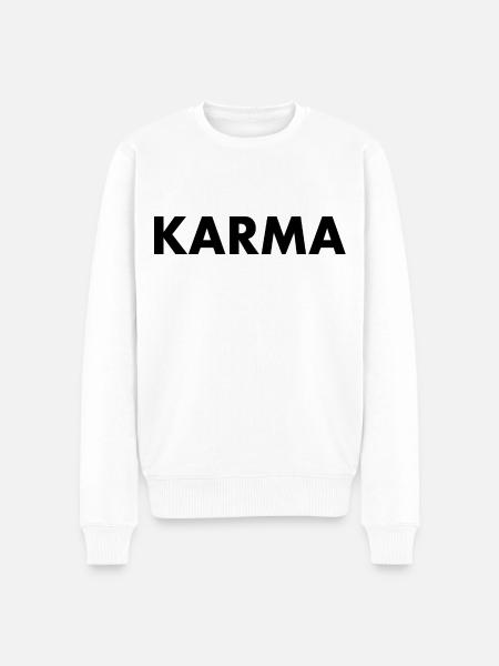 Karma - Men's Premium Organic Jumper - white