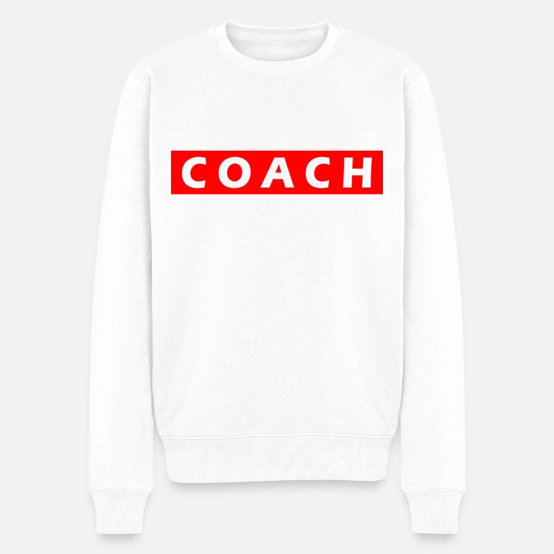 COACH - Pull Premium bio Homme - blanc