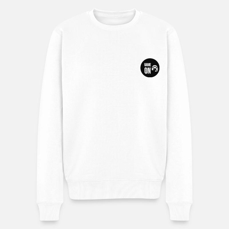 Das Spiel geht weiter - Männer Premium Bio Pullover - Weiß