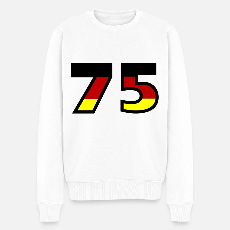 75 Numéro Allemagne Jersey - Pull Premium bio Homme - blanc