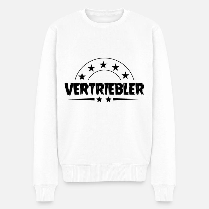 Vertriebler Beruf - Männer Premium Bio Pullover - Weiß