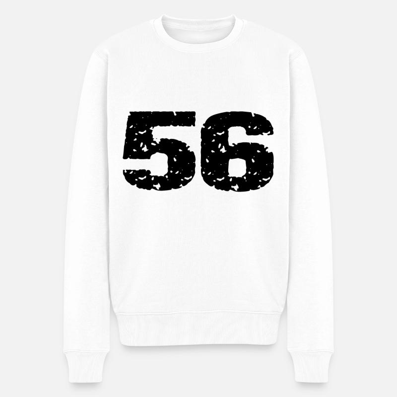 56 Maillot numéro - Pull Premium bio Homme - blanc