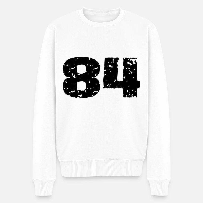Maillot à numéros 84 - Pull Premium bio Homme - blanc