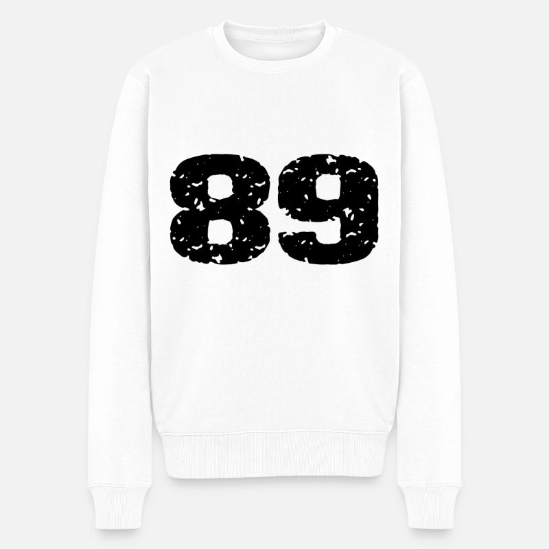 89 Maillot numéro - Pull Premium bio Homme - blanc