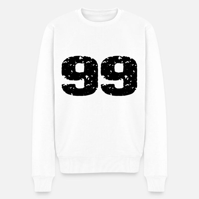 99 Maillot numéro - Pull Premium bio Homme - blanc