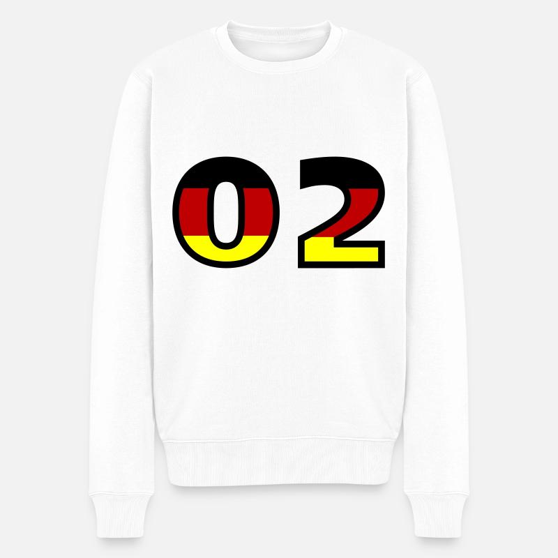 2 Numéro Allemagne Jersey - Pull Premium bio Homme - blanc