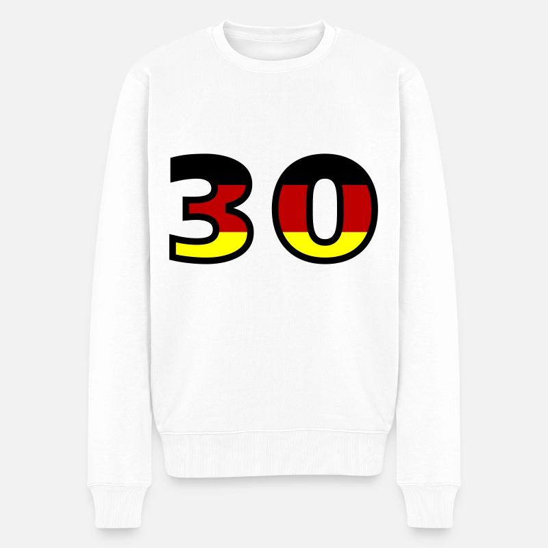 Numéro 30 Allemagne Jersey - Pull Premium bio Homme - blanc