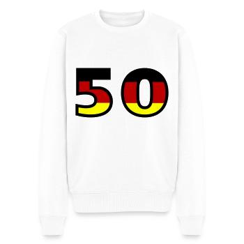 Maillot Allemagne numéro 50 - Pull Premium bio Homme - blanc - Devant - Thijin (182cm)