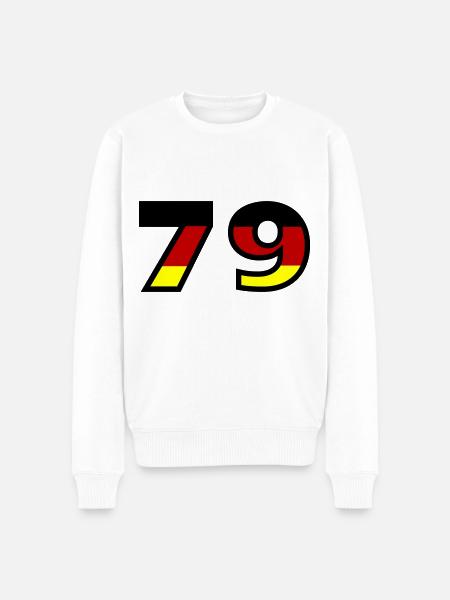 79 Number Germany Jersey - Men's Premium Organic Jumper - white