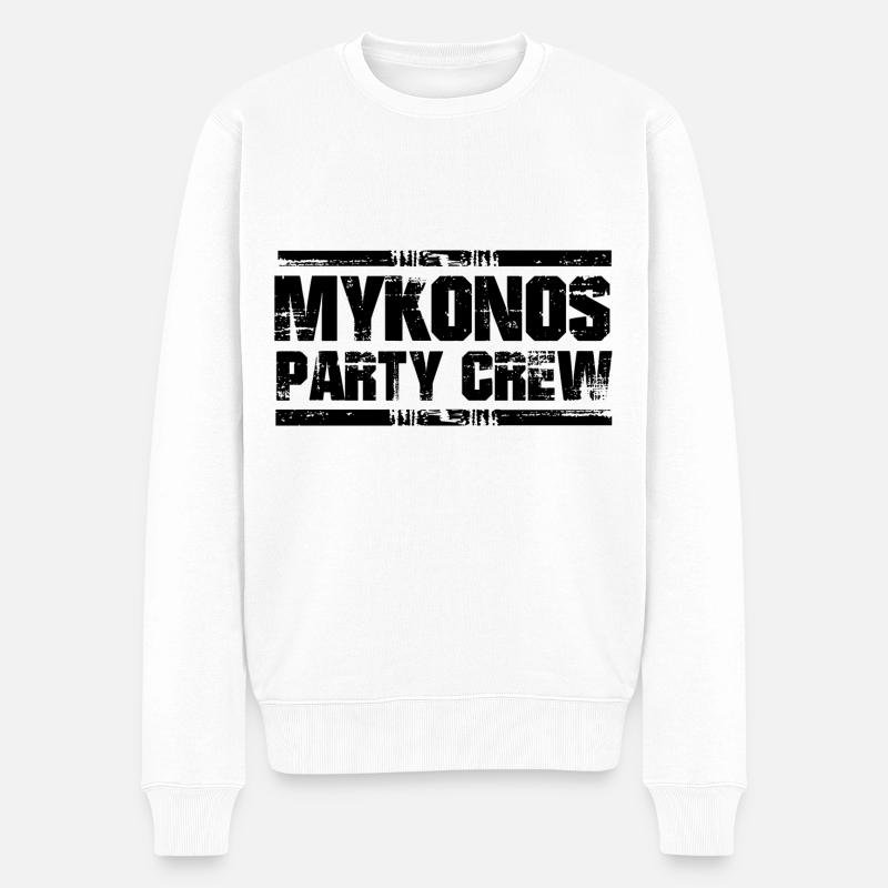 Équipage de mykonos - Pull Premium bio Homme - blanc