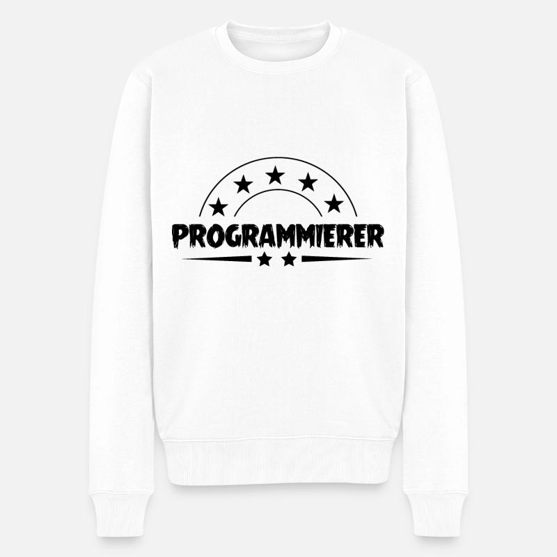 Programmierer Beruf - Männer Premium Bio Pullover - Weiß