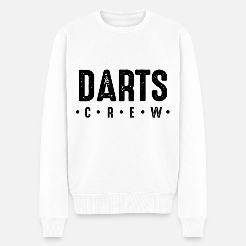 Darts Crew - Männer Premium Bio Pullover - Weiß