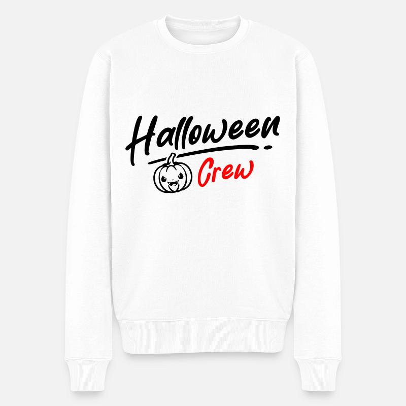 Fête d’équipage d’Halloween - Pull Premium bio Homme - blanc
