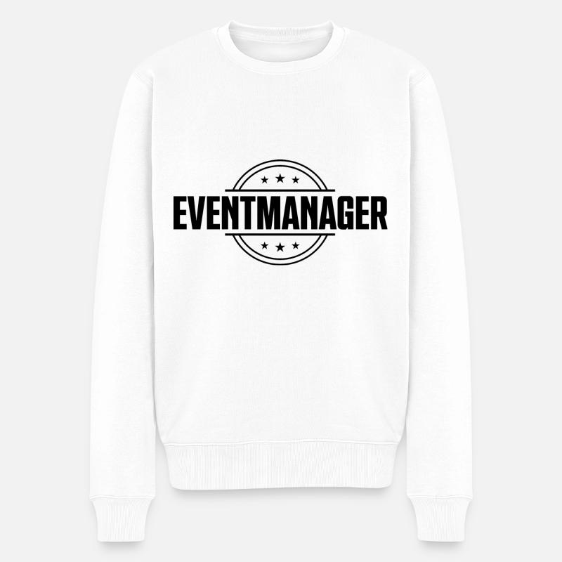Eventmanager - Männer Premium Bio Pullover - Weiß