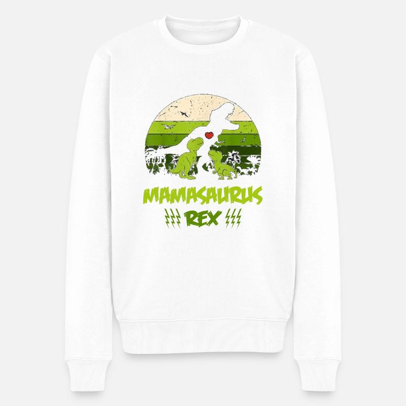 Cadeau mignon Mamasaurus Rex 2020 pour les mamans - Pull Premium bio Homme - blanc