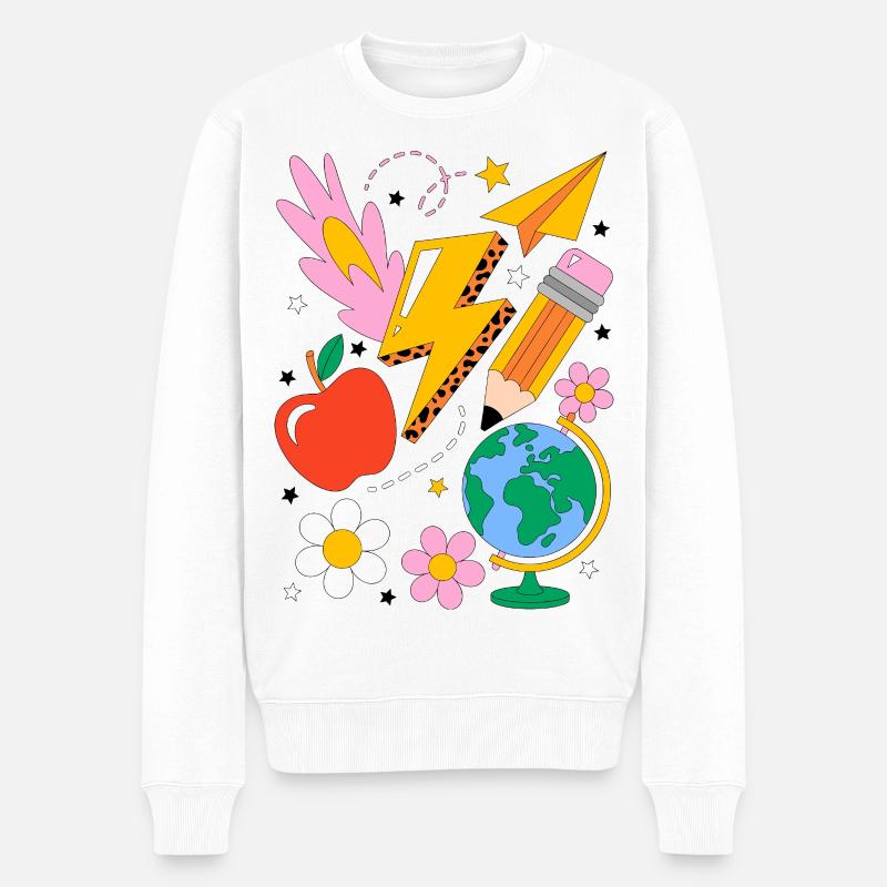 Inscription scolaire - Pull Premium bio Homme - blanc