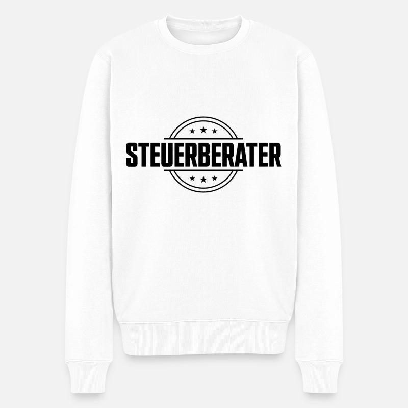 Steuerberater Beruf - Männer Premium Bio Pullover - Weiß