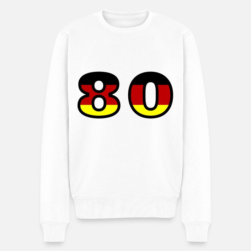 Maillot Allemagne numéro 80 - Pull Premium bio Homme - blanc