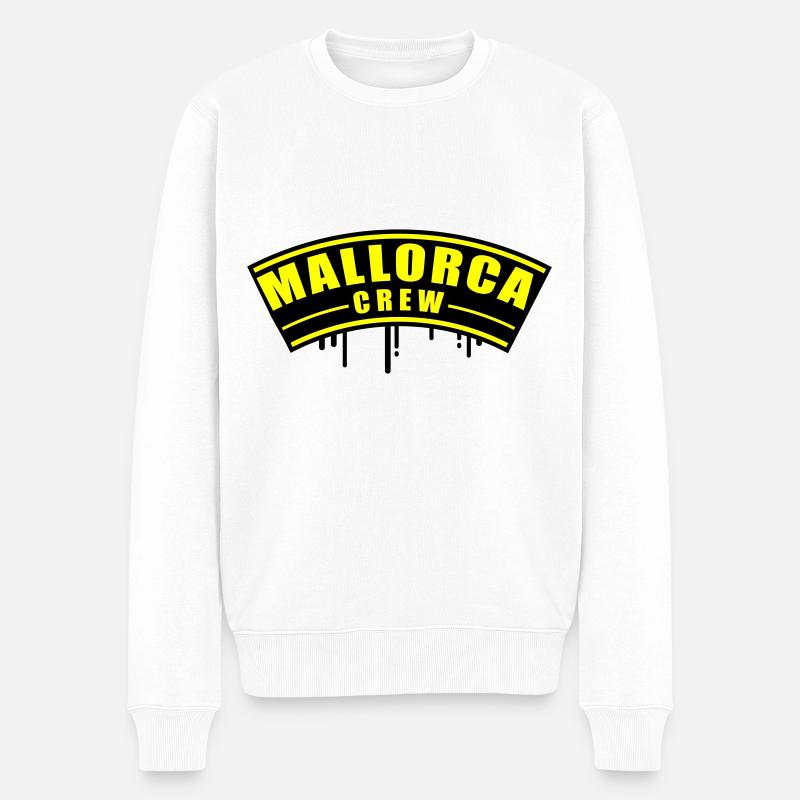 Majorque Équipage - Pull Premium bio Homme - blanc