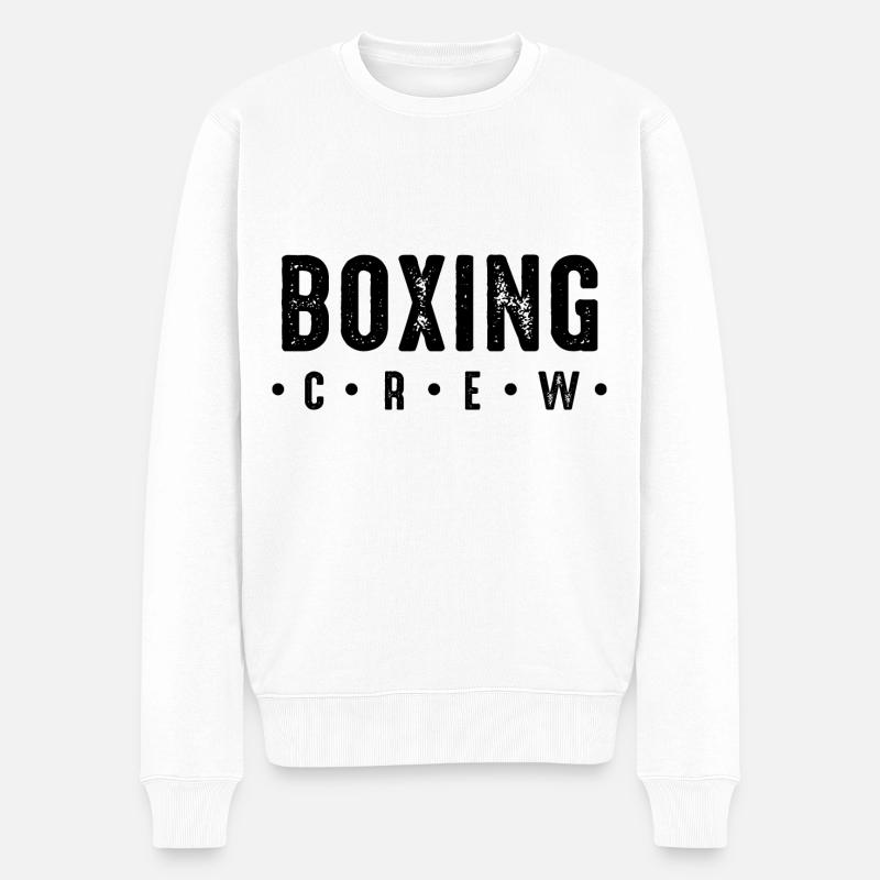 Boxing Crew - Männer Premium Bio Pullover - Weiß