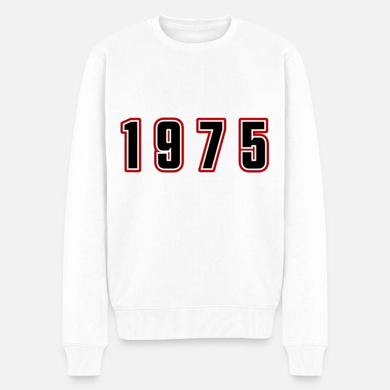 Numéro de l’année 1975 - Pull Premium bio Homme - blanc