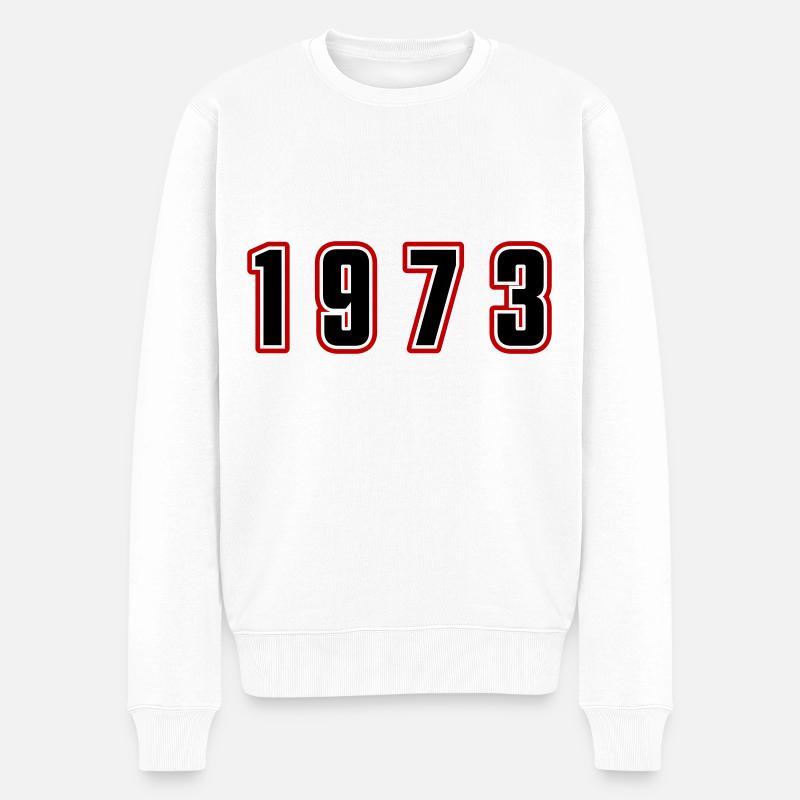 Numéro de l’année 1973 - Pull Premium bio Homme - blanc