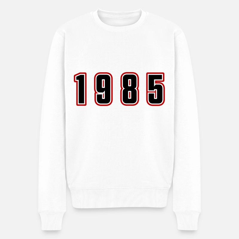 Numéro de l’année 1985 - Pull Premium bio Homme - blanc