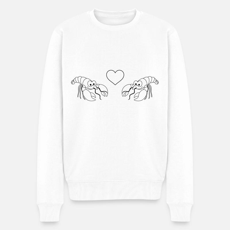 Hummer Comic Couple amour - Pull Premium bio Homme - blanc
