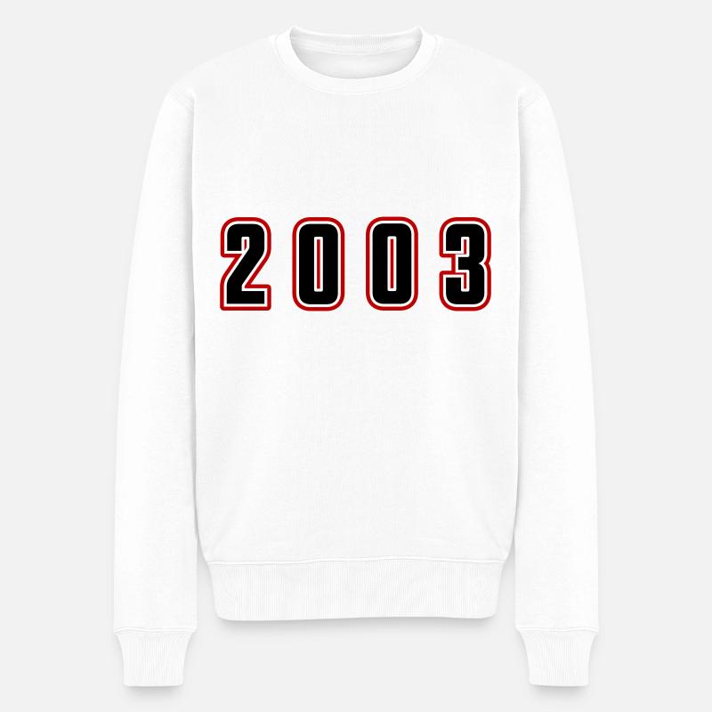 Numéro de l’année 2003 - Pull Premium bio Homme - blanc
