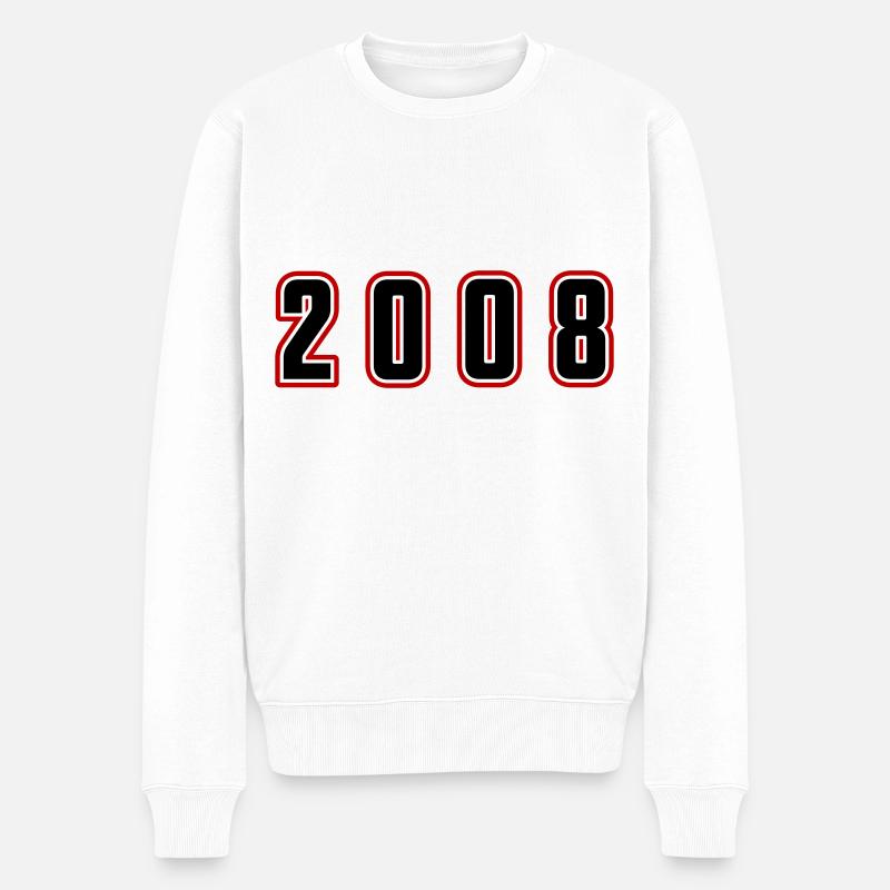 Numéro de l’année 2008 - Pull Premium bio Homme - blanc