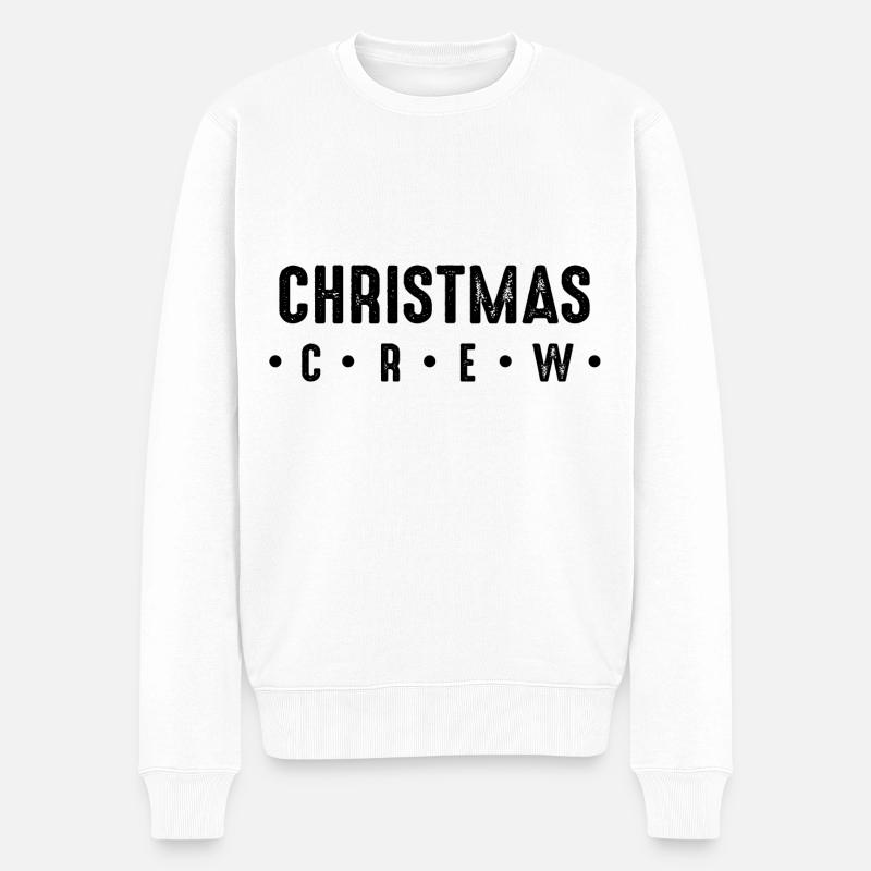 Christmas Crew - Männer Premium Bio Pullover - Weiß
