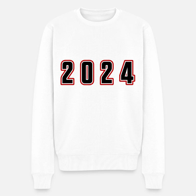 Numéro d’année 2024 - Pull Premium bio Homme - blanc
