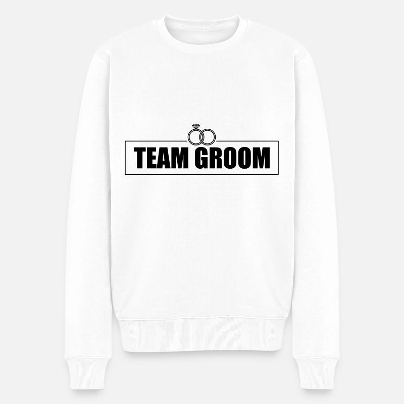 Équipe Groom Mariage - Pull Premium bio Homme - blanc