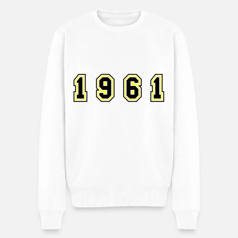 Numéro de l’année 1961 - Pull Premium bio Homme - blanc