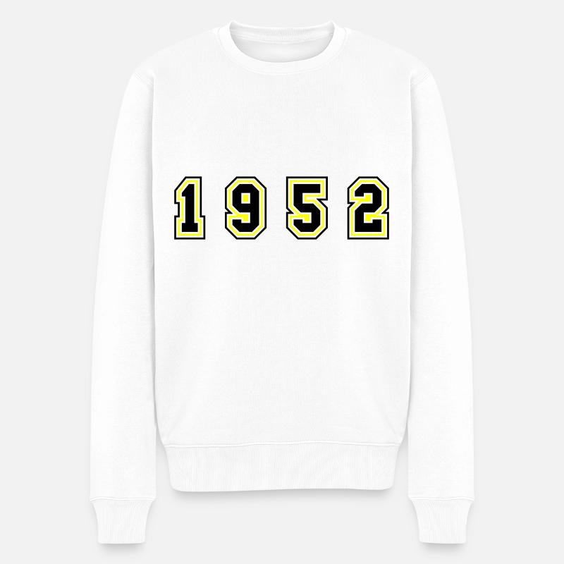Numéro de l’année 1952 - Pull Premium bio Homme - blanc