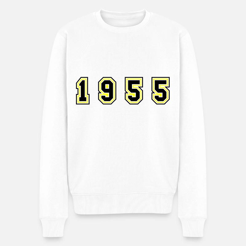 Numéro de l’année 1955 - Pull Premium bio Homme - blanc